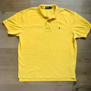 Ralph Lauren Men's Bright Yellow Polo Shirt